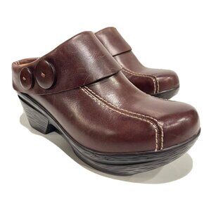 Sanita “Nikolette” Leather Clogs – Brown | EU 37 / US 6